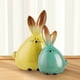 thumbnail image 5 of 2 piezas de adornos de conejo de cerámica Figuras en miniatura Decoración de conejito de Pascua Decoración de habitación Conejitos de cerámica Decoración del hogar Animal Conejo, 5 of 5