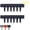 Black*12PCS, variant on Garden Edging Border, Faux Stone Edging with Easy Installation, 12-Pack Inter Locking Plastic Landscape Border for Yard, Flower Bed, and Lawn, Faux Stone