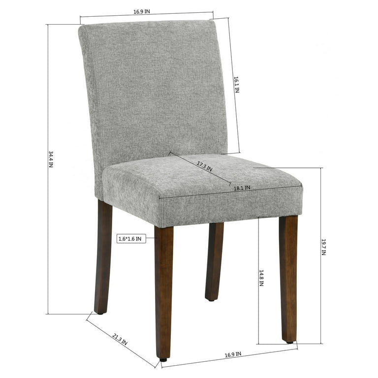 HouseInBox Upholstered Dining Chairs Set of 2 Parsons Side Chairs