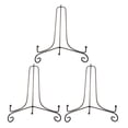 thumbnail image 1 of 3 Pcs Iron Easel Classic Display Stand Bowl Plate Photo Frame Book Artwor Black 4 Inches 10.5Cm, 1 of 5