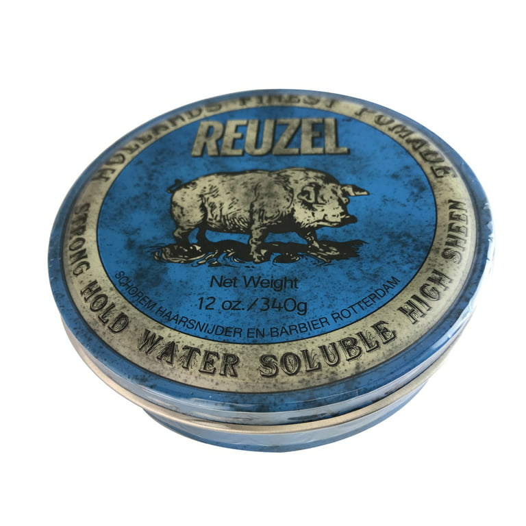 Reuzel Blue Grease Extra Strong Hold Water Soluble Hair Pomade for