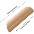 thumbnail image 2 of Manijas de madera de estilo único, tiradores decorativos para muebles de armario, cajones, madera de haya natural maciza pintada de manera suave, diseño minimalista, 2 of 5