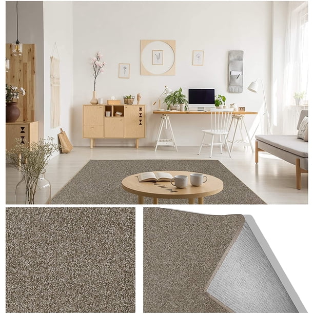 12 X 12 35oz Thick Soft And Cozy Area Rugs And Runners 100 Purecolor Solution Dyed Bcf Polyester Fibers With Premium Bound Edges Color Walnut Ridge Walmart Com Walmart Com