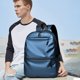 thumbnail image 5 of Mochila de nailon resistente al agua de gran capacidad, bolsa para computadora portátil, mochila de viaje de negocios para hombres, mochila escolar para estudiantes, adecuada para la escuela, el, 5 of 9