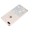 thumbnail image 3 of Case for iPhone 8 Plus / iPhone 7 Plus, Luminous Fashionable Trendy Shiny Glitter Phone Cover, Gradient Non-Yellowing Shockproof with Glamorous Shimmering Protection Case, White, 3 of 6