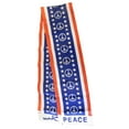 thumbnail image 2 of USA United States Stars Solid Peace Sign Printed Knitted Style Scarf 6.5"x60.5", 2 of 3