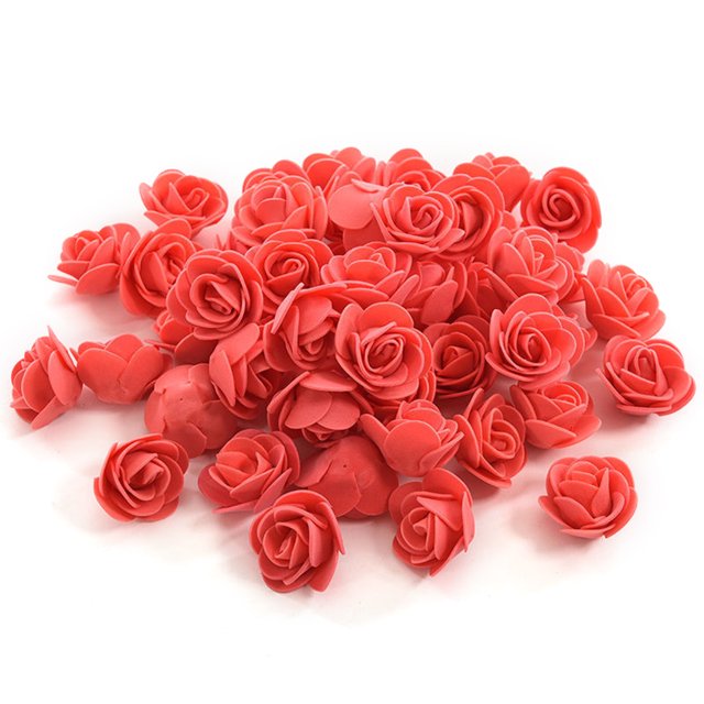 Artificial Rose Flower Decorating Bouquet Flows Flowers Guirnalda Accesorio Artesanía para la propuesta de compromiso Cumpleaños Paquete rojo de 500 Eigraketly HA010900-03