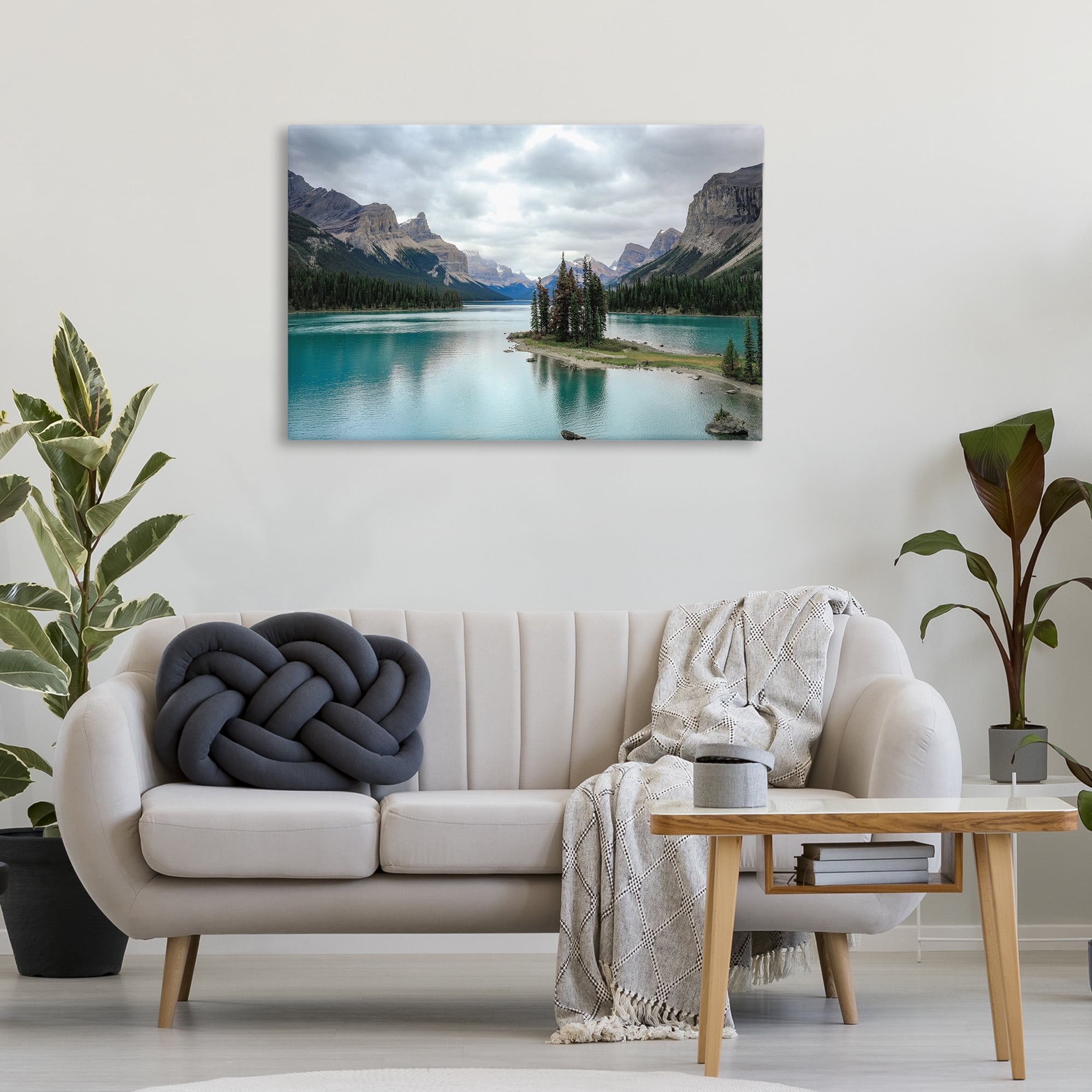 Stupell Industries Peninsula Vast Lake View Landscape & Nature Photography Wrapped Canvas Art Print Wall Art, 36 x 24