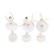 thumbnail image 5 of 3 elegantes figuras de bailarina de ballet, escultura de bailarina, adorno para el hogar, decoración de pasteles de escritorio, regalo de cumpleaños para festivales (blanco), 5 of 5