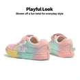 thumbnail image 2 of BURUDANI Girls Sneakers Rainbow Casual Walking Shoes for Kids & Toddlers for School & Everyday Wear, 2 of 7