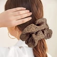 thumbnail image 3 of Clearance:Big Scrunchies for Thick Hair Large Satin Hair Scrunchy Chiffon Fluffy Elastic Hair Ties Cheetah Hair Ropes Jumbo Hair Scrunchies Oversized Scrunchies 3 Pack, 3 of 5