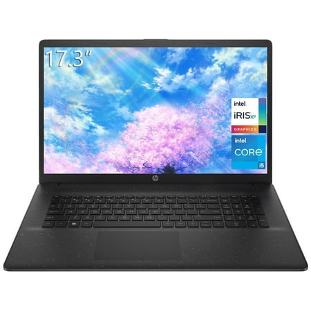 HP 17 Business Laptop, 17.3" HD+ Display, 12th Gen Intel i5-1235U (Beat i7-1195G7), 16GB RAM, 1TB SSD, Intel Iris Xe Graphics, Wi-Fi 5, HDMI, Numeric Keypad, Webcam, Bluetooth 5, Windows 11 Home