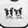 thumbnail image 4 of Inktastic Boston Terriers (dark Apparel) Boys or Girls Baby Bib, 4 of 4