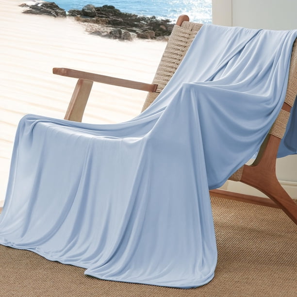 Manta refrescante Bedsure azul para personas que duermen en caliente, 50 x 70 cm
