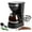 Black 5 cups, variant on Mixpresso 12 Cup Coffee Pot, Auto-Off & Reusable Filter, Large Drip Coffee Maker 12 Cup Borosilicate Glass Carafe, Anti-Drip Coffee Machine Water Level Window, Black Electric Coffee Maker