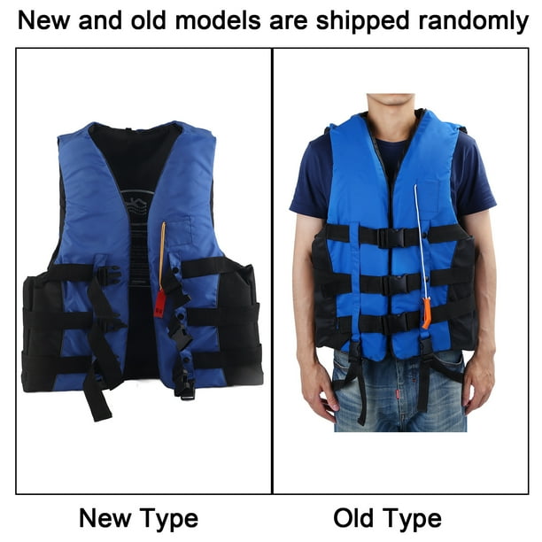 Estink Life Jacket Life Vest Swimming Preservers Vest Universal Adult Life Jacket Drifting Swimming Boating Ski Preservers Vestblue Xxl