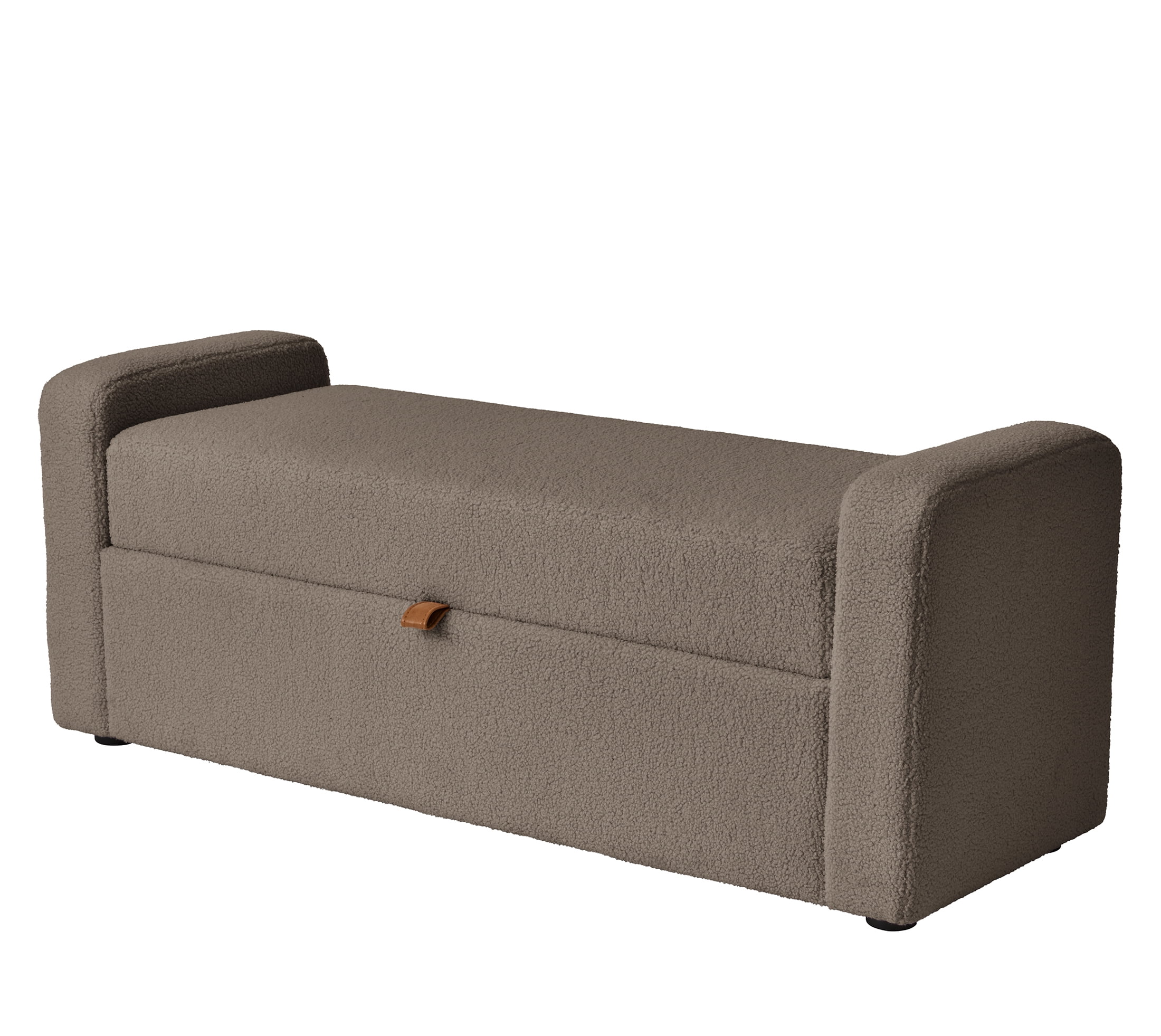 Better Homes & Gardens Springwood 55.12" Storage Bench, Truffle Brown