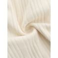 thumbnail image 7 of DARING DIVA Women's Cotton Knit Ribbed Elastic Waist Loungewear S White, 7 of 7