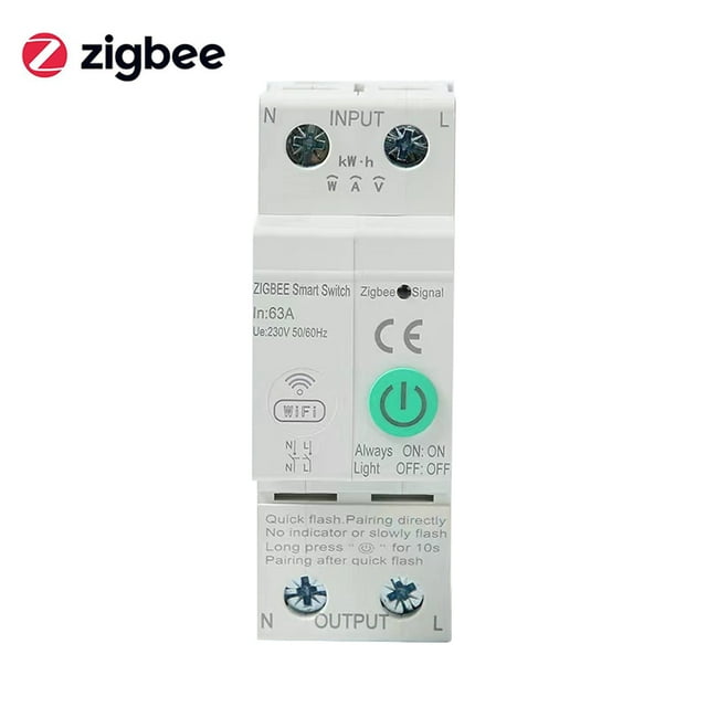 Labymos Zigbee Intelligent Circuit Breaker Wireless Mobilephone APP Remotely Control Home Automation Equipment with Voice