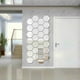 thumbnail image 5 of Wosthever 12pcs/set 3D Espejo Hexágono Extraíble Etiqueta de la pared Calcomanía Decoración para el hogar Arte DIY - Oro - 100x85x50mm Decoración del hogar Plata 46x40x23mm, 5 of 6