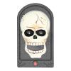 Anillos de puerta horribles de Halloween, sonido aterrador, fiesta en casa, accesorios espeluznantes (esqueleto)