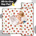 thumbnail image 4 of Strawberry and Dot White Pattern Teens Toddler Nap Mat with Pillow, Sleeping Mat Bag for Preschool Daycare 50"x20", 4 of 6
