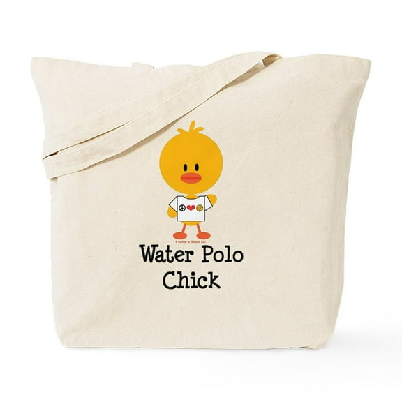 CafePress - Water Polo Chick Tote Bag - Unisex Canvas Tote Bag, Beige, 1-Piece