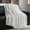 Bright White, variant on EverGrace Ultra Soft Luxury Fluffy Faux Rabbit Fur Throw Blanket, Thick Warm Bubble Throw for Bed, Cozy Plush Reversible Blankets for Couch, Chair, Sofa, Marble Deep Indigo, 50x60 Inches