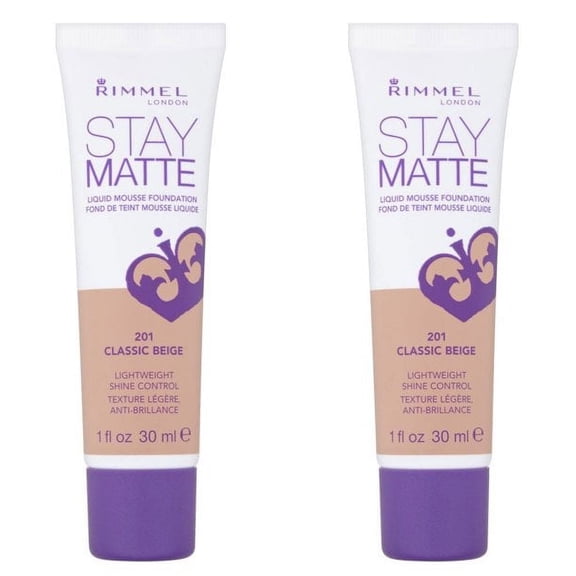 Pack of (2) RIMMEL LONDON Stay Matte Liquid Mousse Foundation - Classic Beige