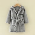 thumbnail image 4 of Tiijoy Toddler Girls Flannel Hooded Bathrobe Cozy Warm Sleepwear Robe, Sizes 2-3T, 4 of 4