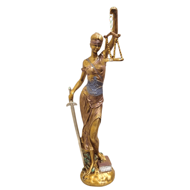 MORIN Imágenes | Diosa Temis De La Justicia| 56cm |(DORADO)