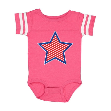 

Inktastic Patriotic Star and Stripes Gift Baby Boy or Baby Girl Bodysuit
