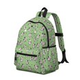 thumbnail image 2 of Cow and Spot Green Pattern Cute School Backpack with Padded Back and Adjustable Shoulder Straps 13.4"x11"x4.7", 2 of 5
