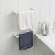 thumbnail image 5 of Barra de toalla Matsuzay estante de pared autoadhesivo sin perforaciones plástico extraíble reutilizable Blanco 24.5 cm, 5 of 6