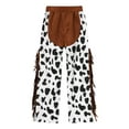 thumbnail image 4 of vastwit Girls Cow Print Pants Tassels Trousers Bottom Kids Hippie Yoga Sweatpants Dancewear Helloween White&Black 8, 4 of 7
