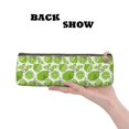 thumbnail image 3 of Xecao Green Various Lemons Print Leather Pencil Case -Stationery Bag Pen Holder for Work & Office, 3 of 5