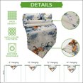 thumbnail image 5 of Orange Blue Fall Table Runner Linen Burlap Table Runner 90 Inches Long Thanksgiving Eucalyptus Berry Leaves Beige Dresser Scarves for Kitchen Island Coffee Dining Room Party Holiday Decor 13"x90", 5 of 8
