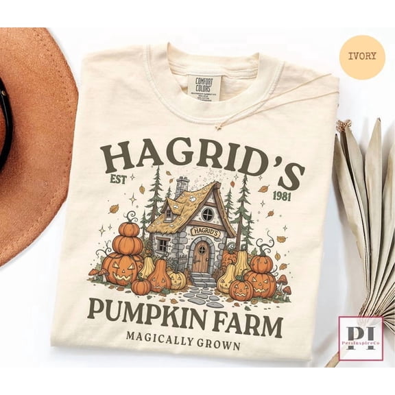 Hagrid'S Pumpkin Patch Shirt, Wizard Halloween Shirt, Cozy Fall Shirt, Pumpkin Farm Tee, Spooky Season Gift