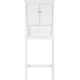 thumbnail image 5 of UTEX Bathroom Storage Over The Toilet, Bathroom Cabinet Organizer with Adjustable Shelves, Bathroom Space Saver for Bathroom, White, 5 of 9