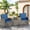 Blue, variant on Vongrasig 3 Pieces Patio Furniture Set Small Outdoor Wicker Rattan Front Porch Bistro Set Cushioned Patio Chairs Conversation Set with Glass Table for Lawn, Garden, Backyard, Balcony, Blue