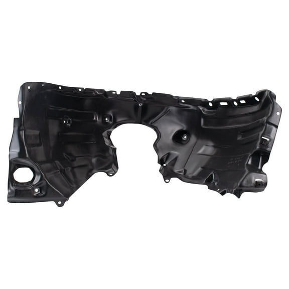 TRQ Front Right Inner Fender Liner Black Passenger Side Fits Select 2019-2022 Lexus ES300h 2019-2021 ES350 LX1249143