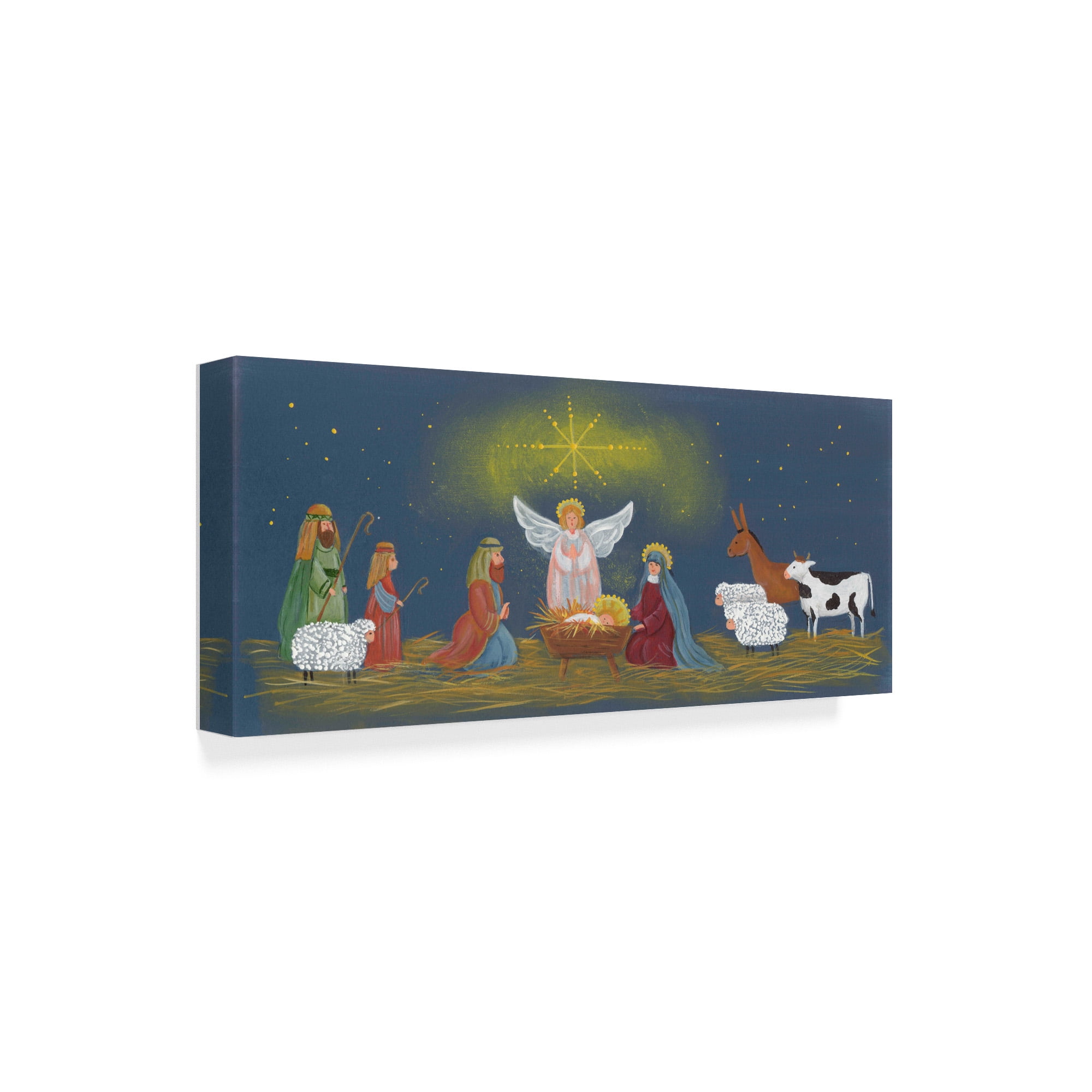 Trademark Fine Art 'Manger Scene' Canvas Art by Beverly Johnston