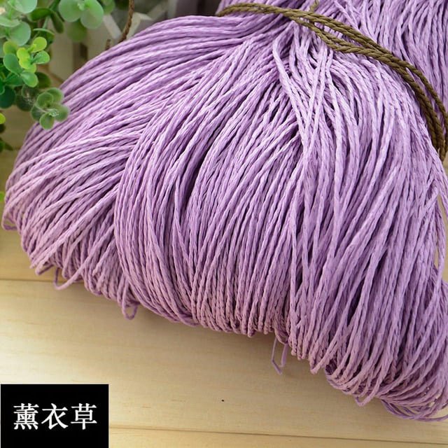 500g Summer Raffia Yarn Crochet Natural Paper Straw Threads Handcrafts For DIY Knitting Hat Handbag Purse Basket Rattan Material