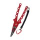 thumbnail image 4 of Alicates de pesca para agua salada, agua dulce, removedor de anzuelos de aluminio, multiherramienta ligera, accesorios de equipo de pesca portátiles, Rojo DYNWAVEMX Alicates de pesca, 4 of 8
