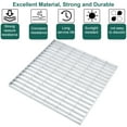 thumbnail image 5 of Galvanized Steel Channel Grate 17.7in, Outdoor Drain Cover with Lip, Durable Sewer Grate for Residential Driveways, Farmyards, and Parking Lots, 5 of 8