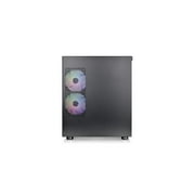 Thermaltake View 170 TG ARGB Black Micro-ATX Case; 3x120mm ARGB Fans included; Supports Up to 280mm Radiator; Front & Side Dual Tempered Glass Panel; CA-1Z4-00M1WN-00;