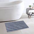 thumbnail image 2 of Mineral Spring Pure Bath Home Stripe Tufted Polyester 2 Piece Bath Rug Set, Balance Blue, 17" x 24" & 20" x 32", 2 of 7