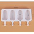 thumbnail image 5 of Moldes de silicona para helado, moldes para pasteles, 2 piezas + 100 palitos de helado, paletas de helado caseras, moldes antiadherentes reutilizables sin BPA para helado, 5 of 5