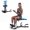 Blue, variant on EDX Deep Squat Machine for Women, Adjustable Glutes Trainer, Core & Leg Workout Equipment with Push Up Board for Home Gym