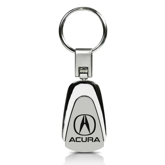 Auto Gold KC3.ACU Key Chain Acura; Teardrop; Chrome; Stainless Steel